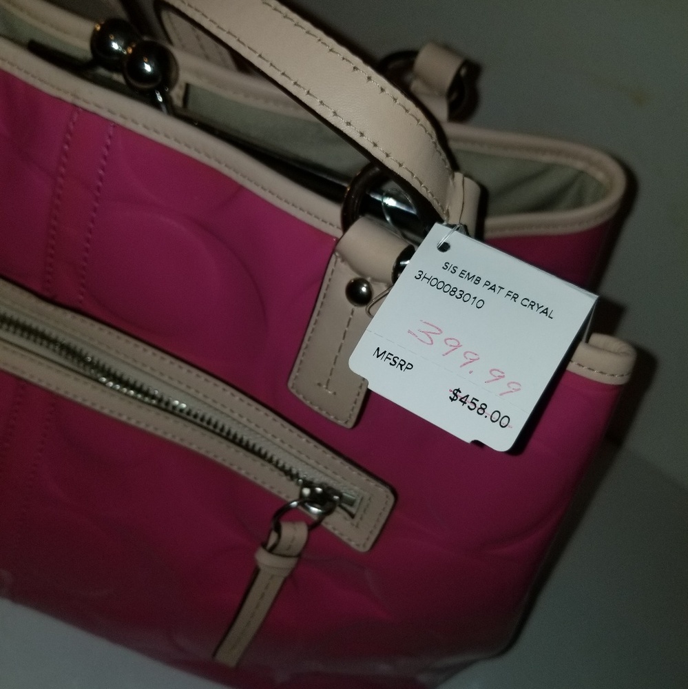 Authentic Pink Coach purse - Picture 3 of 4